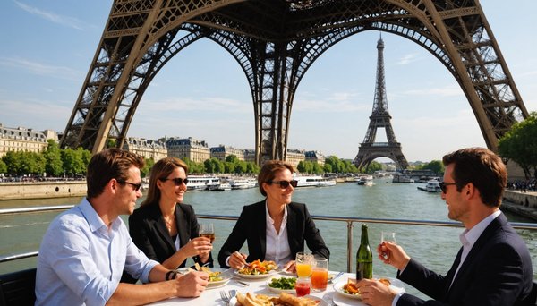 Découvrez les meilleures options de déjeuners croisière près de la tour eiffel